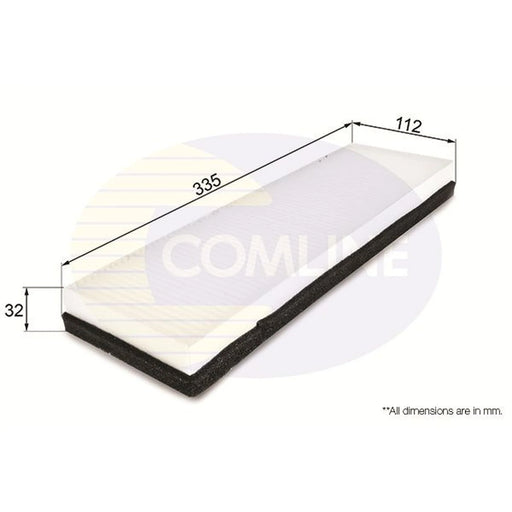 Comline Cabin Air Filter (Pollen Filter) EKF242