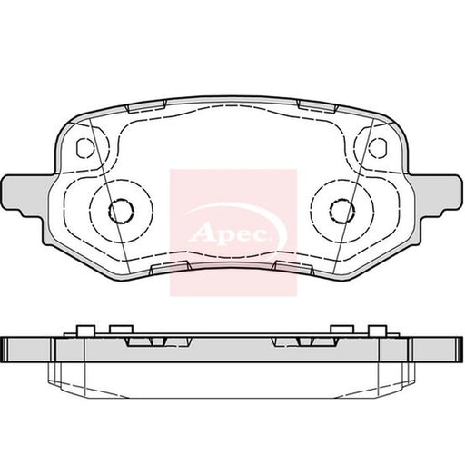 Apec Rear Brake Pad Set PAD2329