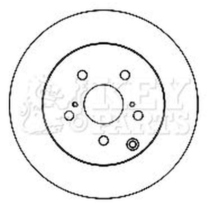Key Parts Rear Brake Discs & Pads fits Toyota Verso 2009-2018 1.6 1.8 2.0 2.2