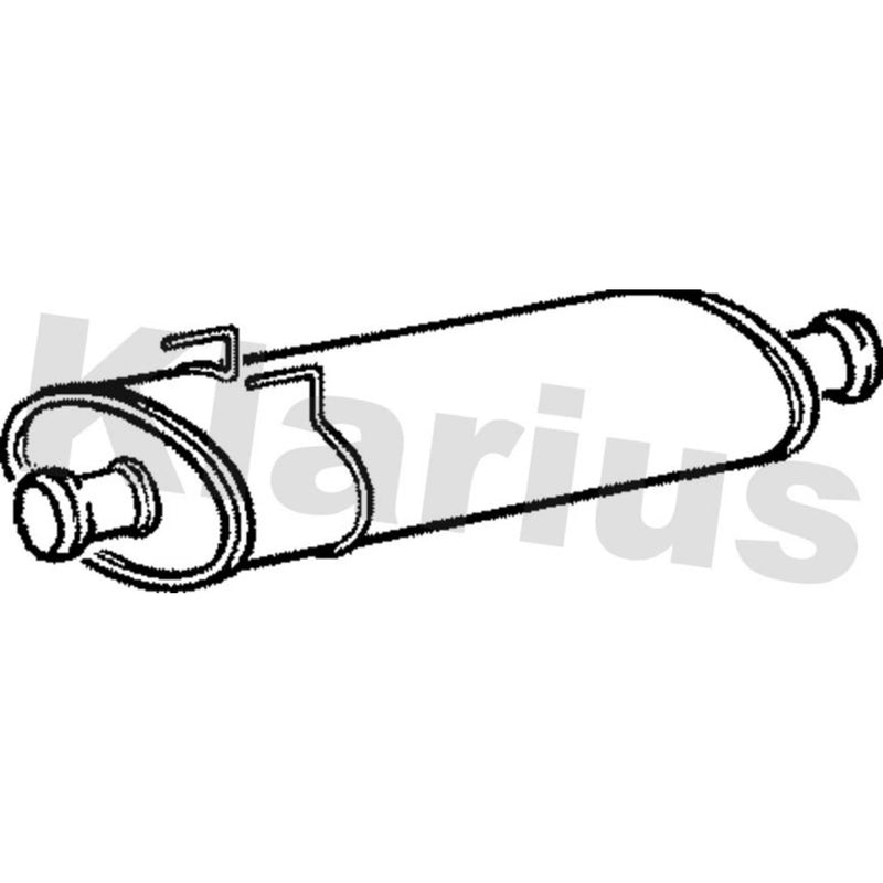 Klarius Box With Centre Pipe Centre fits Renault Master II 1998-2001 2.5