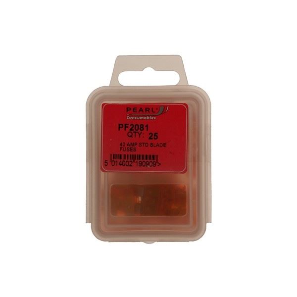 Pearl Consumables Fuses - Standard Blade - 40A - Pack Of 25 Pearl Consumables  - Dynamic Drive