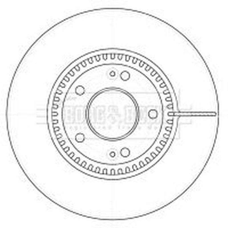 Borg & Beck Front & Rear Brake Discs & Pads fits Hyundai IX35 2009-2015