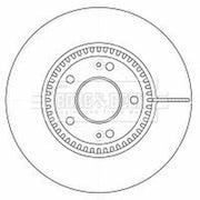 Borg & Beck Front & Rear Brake Discs & Pads fits Hyundai Sonata V 2005-2010