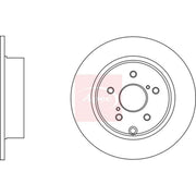 Apec 2 x Solid Brake Discs fits Toyota Verso 2009-2018 1.6 1.8 2.0 2.2