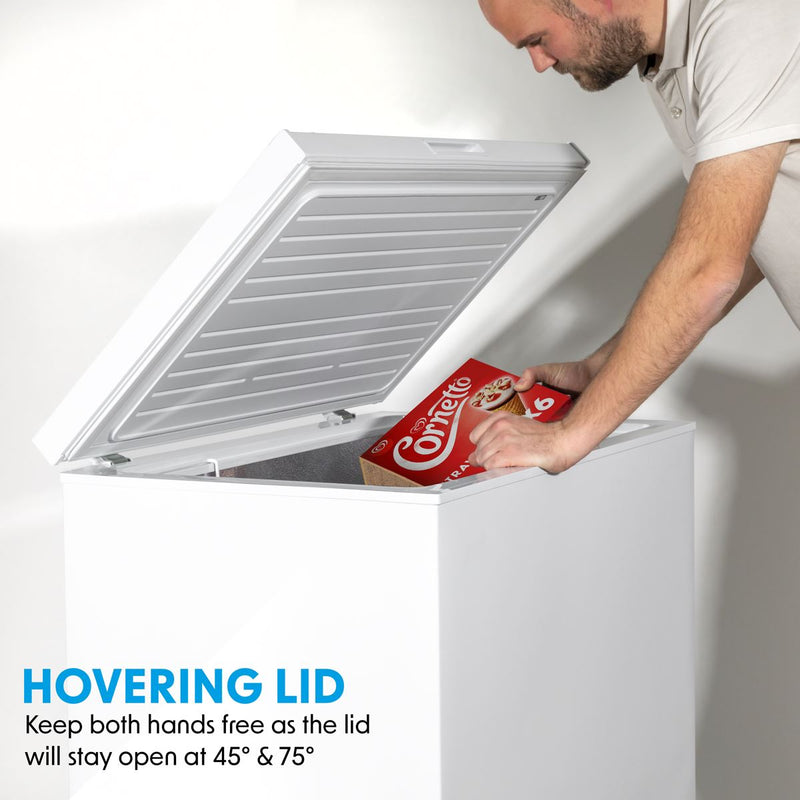 Baridi Freestanding Chest Freezer 99L Capacity - White DH116 Baridi - Dynamic Drive