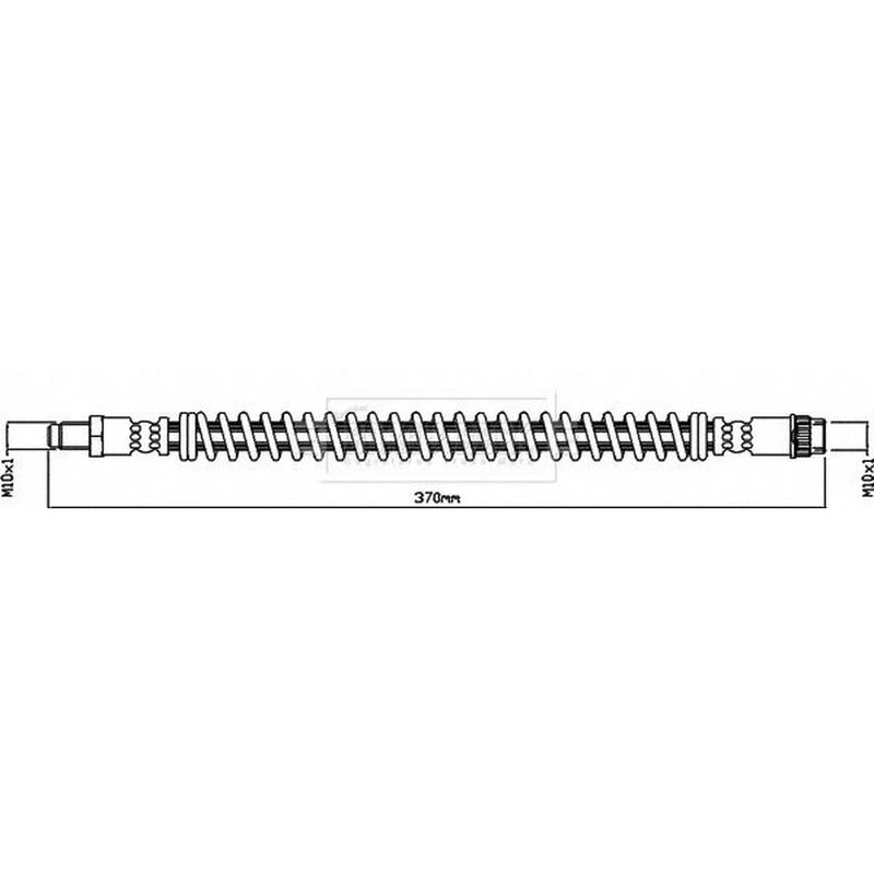 Borg & Beck Brake Hydraulic Hose Line Rear Right BBH8435