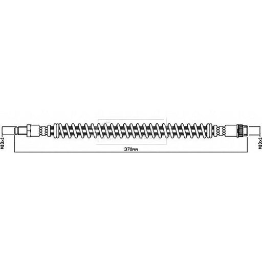 Borg & Beck Brake Hydraulic Hose Line Rear Right BBH8435