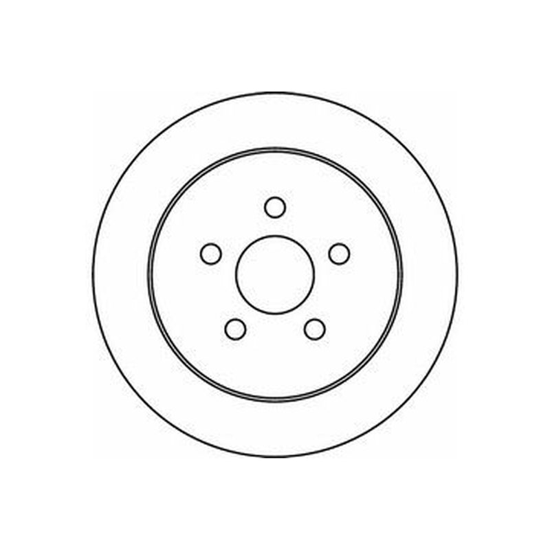 Abtex 2 x Solid Brake Discs fits BMW X5 2000-2006 3.0 4.4