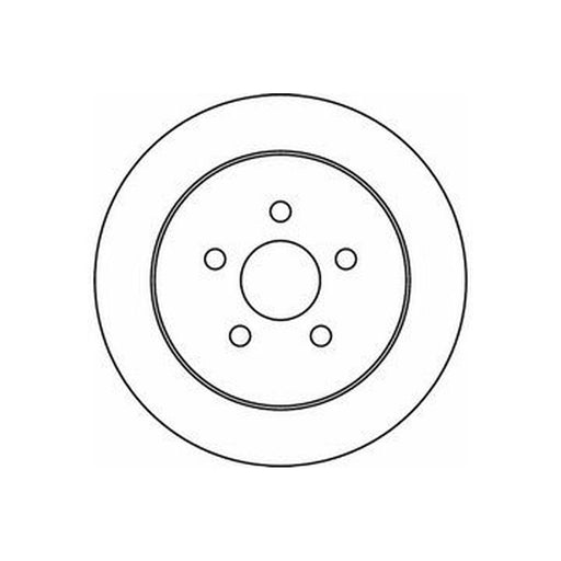 Abtex 2 x Solid Brake Discs fits BMW X5 2000-2006 3.0 4.4