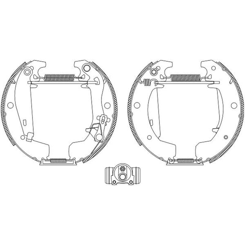 Mintex Brake Shoe Set Axle Kit fits Renault Trafic 1985-2001