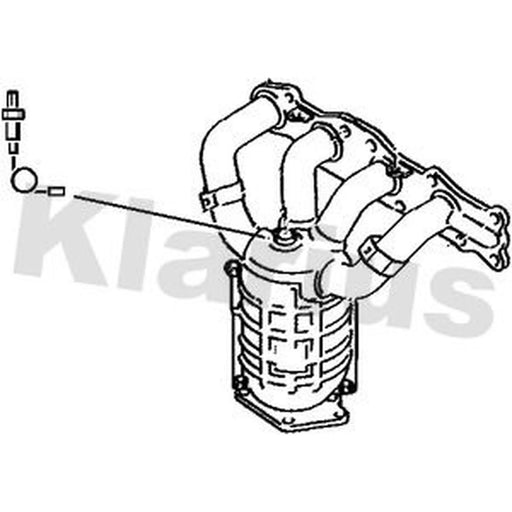 Klarius Catalyst Type Approved With Pipe Front fits Subaru Justy III 2003 on