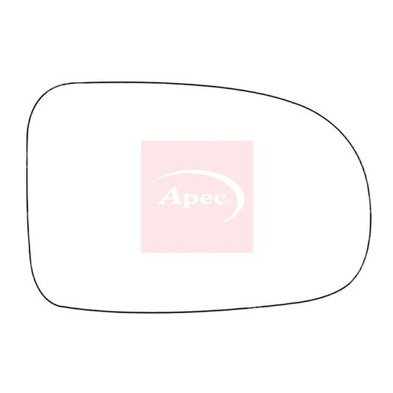 Apec Exterior Wing Mirror Glass Right fits Opel Corsa C 2000-2009