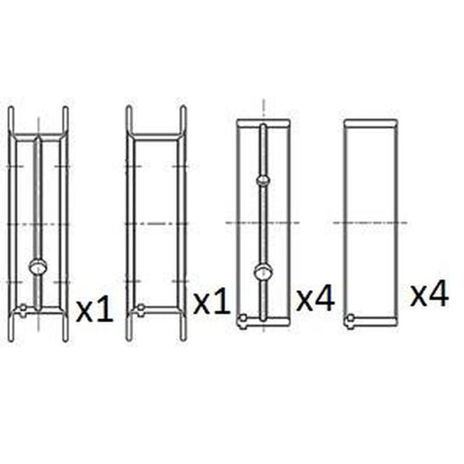 FAI Main Bearing Set 64mm fits Hyundai Accent II 2002-2005 1.5