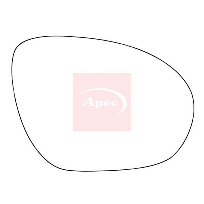 Apec Exterior Wing Mirror Glass Right fits Nissan Cube 2003-2010 1.5 1.6