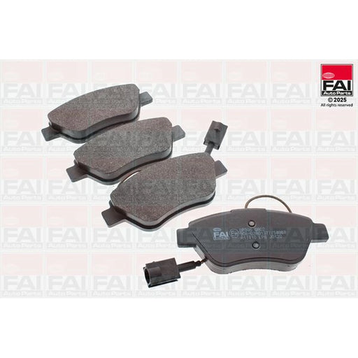 FAI Front Brake Pad Set fits Citroën Nemo 2010 on 1.3