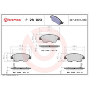 Brembo Front & Rear Brake Discs & Pads fits Honda Civic VII 2000-2005 1.4 1.6