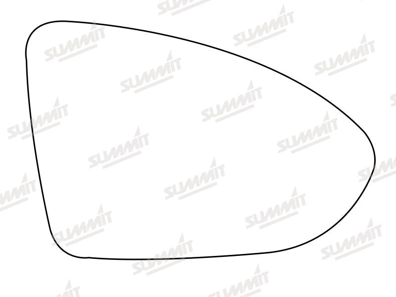 Summit Stick-On Aspheric Mirror Glass fits VW Golf Mk7 2013 on RHS Summit - Bars 4 Cars