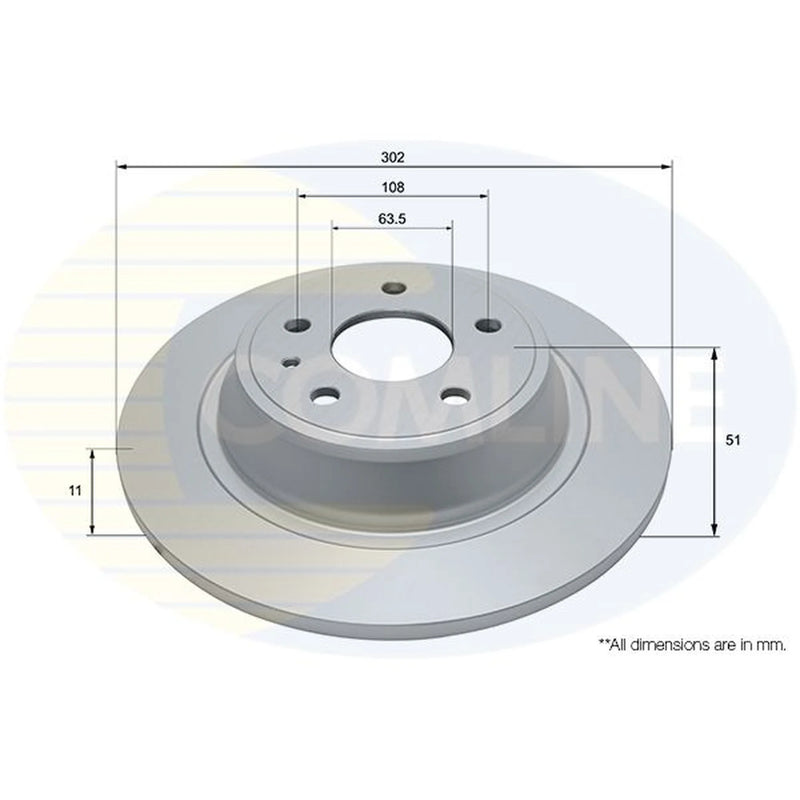 Comline Front & Rear Brake Discs & Pads fits Ford Mondeo V Turnier 2014-2022