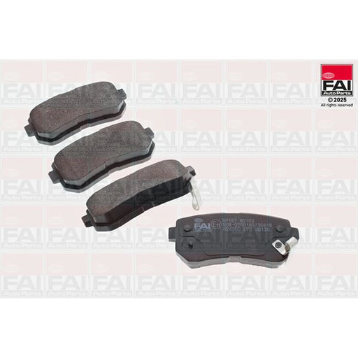 FAI Rear Brake Solid Discs & Pads fits Hyundai IX20 2010-2019 1.4 1.6