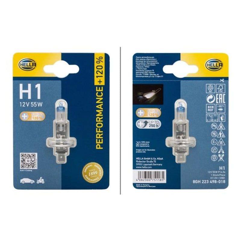 Hella Car Light Bulb H1 P14.5s 12V 55W