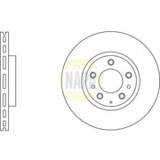 NAPA 2 x Vented Brake Discs fits Mazda 6 2007-2013 1.8 2.0 2.2 2.5