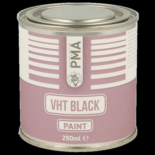 PMA Very High Temperature Paint Black Brushcan 250ml PMA - Dynamic Drive