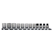 Sealey Premier Black Premier Black Lock-OnSocket Set 3/8"Sq Drive 12pc AK2741B Sealey Premier Black - Dynamic Drive