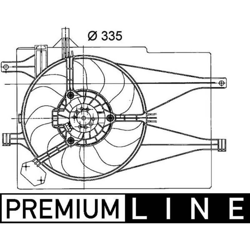 Mahle Engine Cooling Fan fits Fiat Siena 2001-2012 1.3 1.4