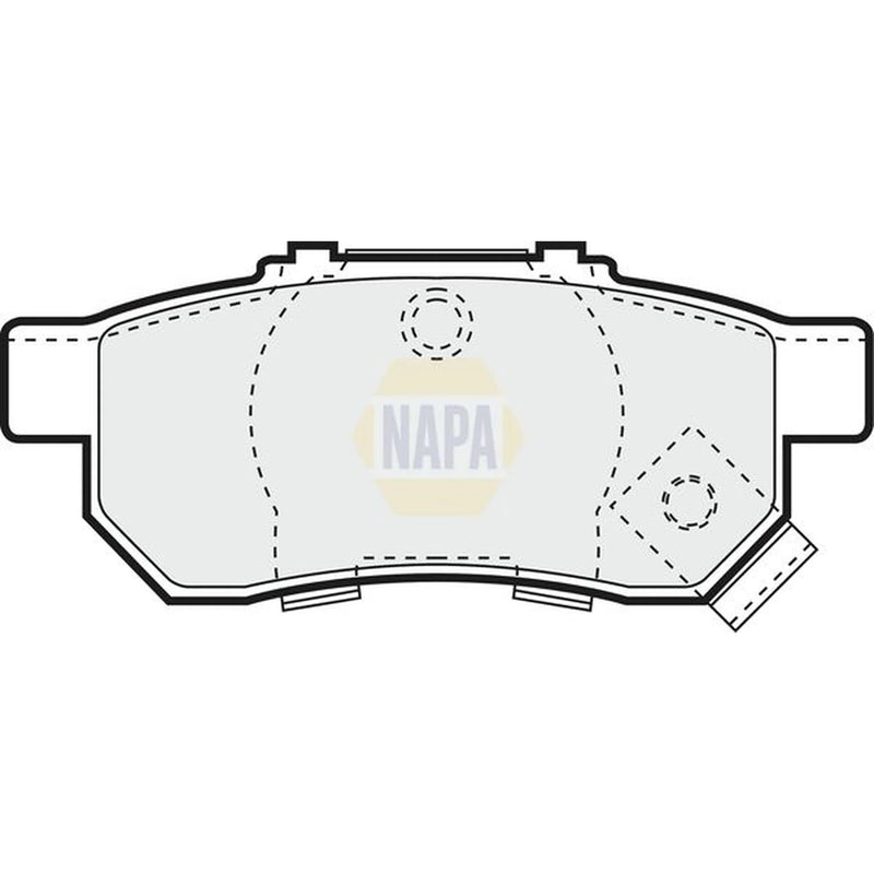 NAPA Front & Rear Pads fits Honda Civic Del Sol 1992-1998 1.6