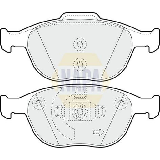 NAPA Front Brake Pad Set fits Ford Fiesta V 2005-2008
