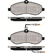 Juratek Front Brake Pad Set fits Citroën Dispatch II 2007-2016 1.6 2.0