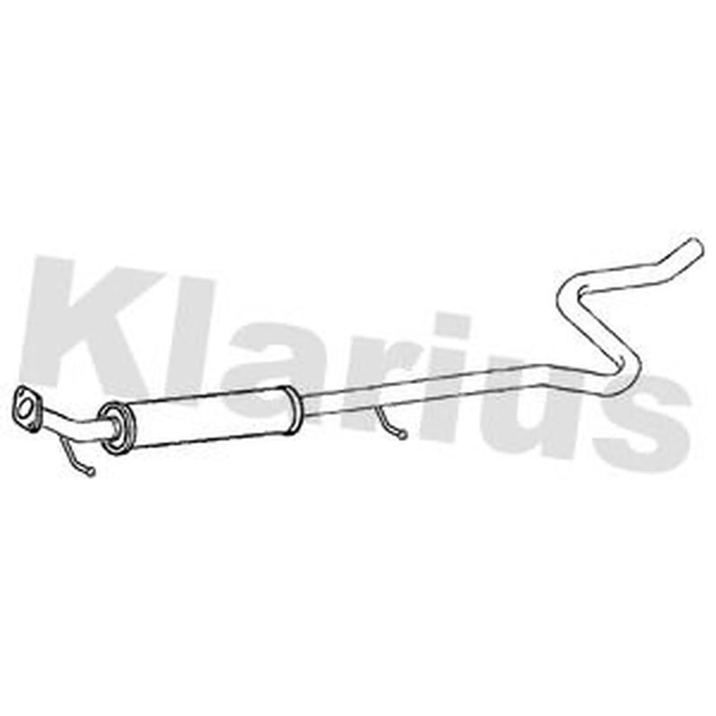 Klarius Box With Centre Pipe Centre fits Ford Ka+ III 2016-2020 1.2