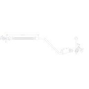 Juratek Brake Hydraulic Hose Line Rear fits Hyundai IX20 2010-2019 1.4 1.6