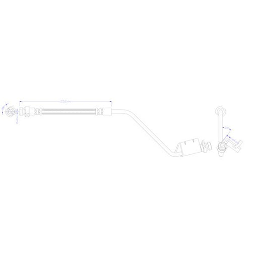 Juratek Brake Hydraulic Hose Line Rear fits Hyundai IX20 2010-2019 1.4 1.6