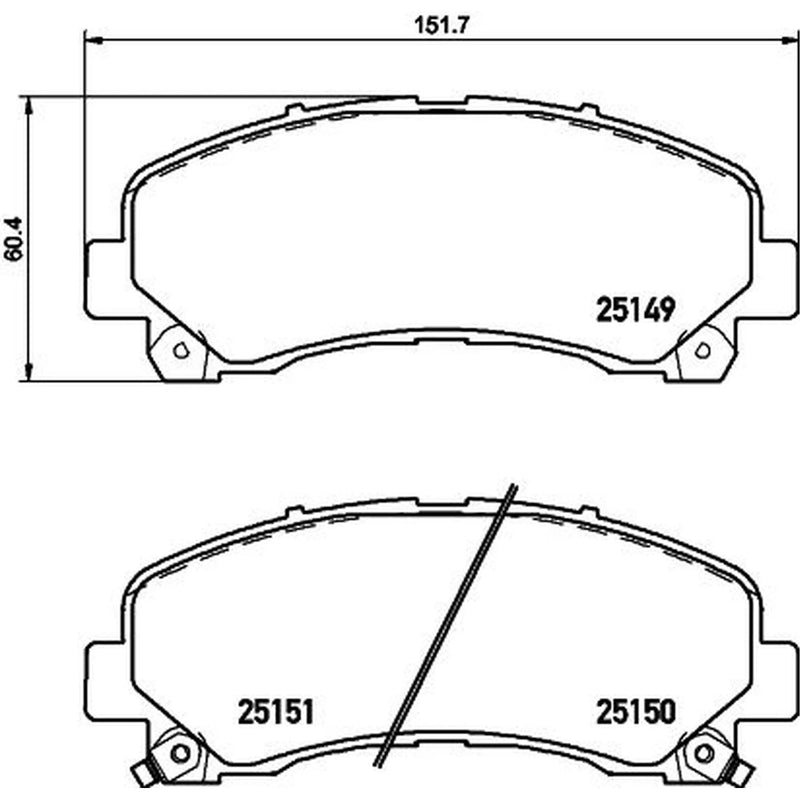 Mintex Front Brake Pad Set fits Isuzu D-Max I Platform/Chassis 2007-2012 3.0