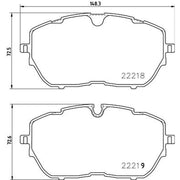 Mintex Front Brake Pad Set fits Citroën C5 Aircross 2018-2020 1.2 1.5 1.6 2.0