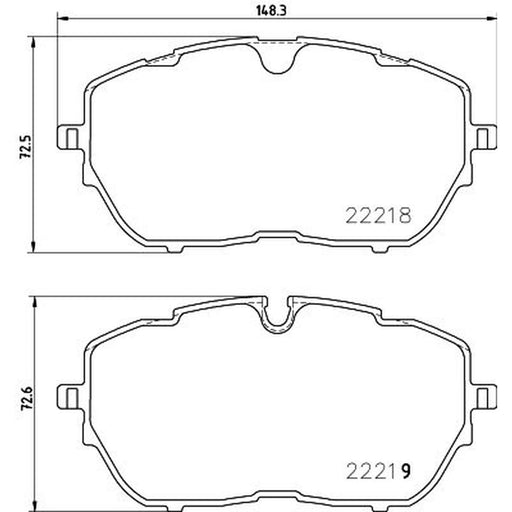 Mintex Front Brake Pad Set fits Citroën C5 Aircross 2018-2020 1.2 1.5 1.6 2.0
