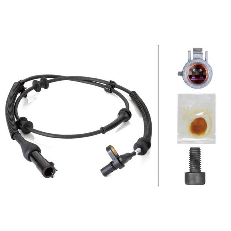 Hella ABS Wheel Speed Sensor Front fits Ford Usa F-150 2003-2007 4.6