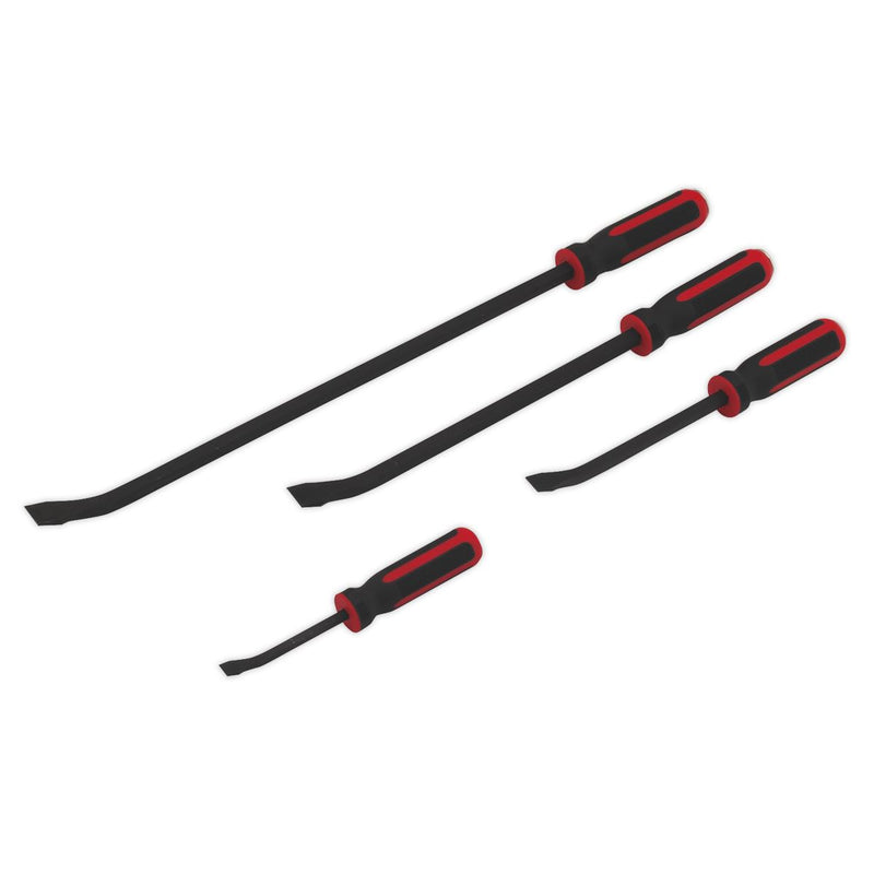 Sealey Angled Pry Bar Set 4pc Heavy-Duty with Hammer Cap AK9105 Sealey - Dynamic Drive