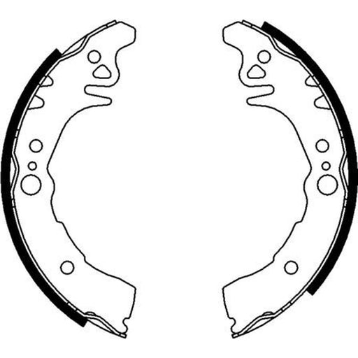 Mintex Brake Shoe Set Axle Kit fits Daihatsu Sirion 2005 on 1.0 1.3