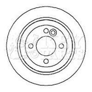 Key Parts Rear Brake Solid Discs & Pads fits Mini Mini 2001-2008
