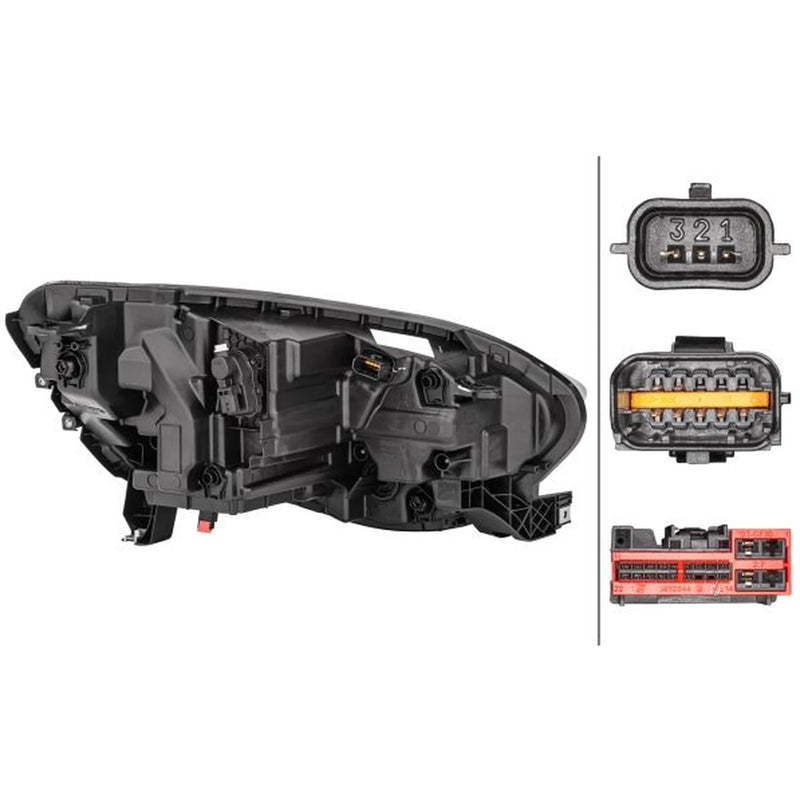 Hella Headlight Headlamp LED Left 1LX 012 293-631