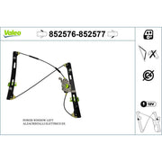 Valeo Electric Window Regulator Lifter Right Front 852577
