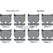 Textar Front Brake Pad Set 2394301
