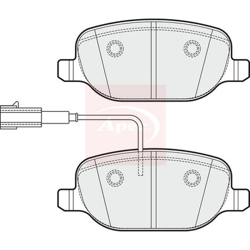 Apec Rear Brake Pad Set PAD2039