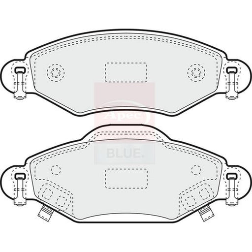 Apec Front Brake Pad Set fits Toyota Yaris/Vitz 1999-2005 1.0 1.3 1.4