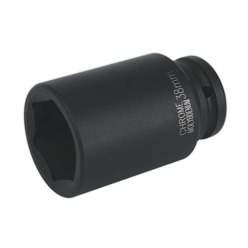 Sealey Impact Socket 38mm Deep 3/4"Sq Drive IS3438D Sealey - Dynamic Drive