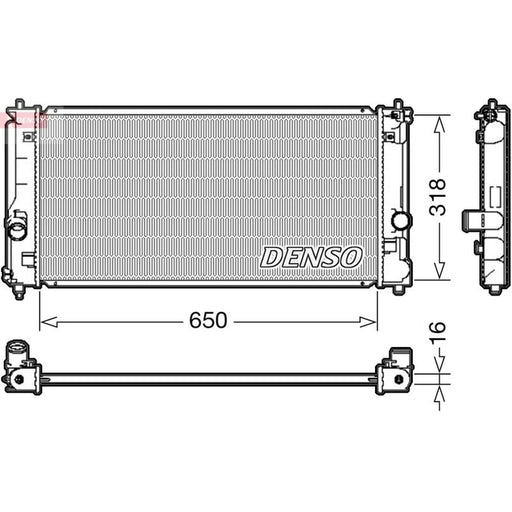 Denso Engine Radiator fits Toyota MR2 III 1999-2007 1.8