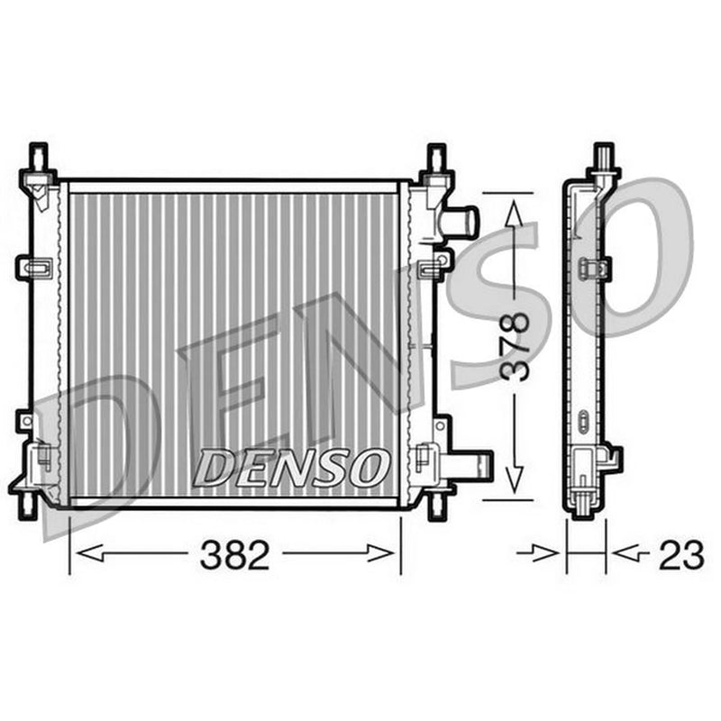 Denso Engine Radiator fits Ford Ka 1996-2016 1.2 1.3