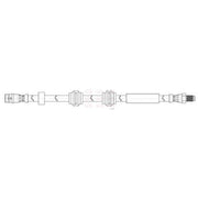 Apec Brake Hydraulic Hose Line Front fits Mercedes-Benz C-Class 2013-2020